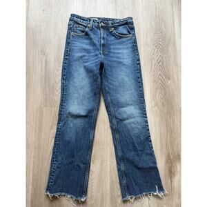 Zara Women's Jeans, Size 2, Raw Hem, Ankle